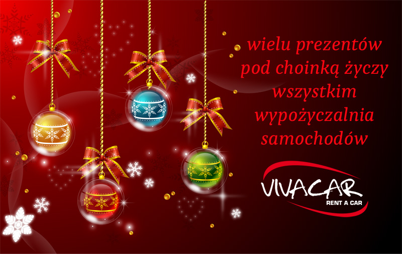 Wypożyczalnia Samochodów Bolesławiec Vivacar życzy wszystkim Wesołych Świąt!